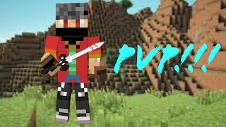 (Minecraft) PVP Part1! w/ AlphaRealm&BlaZeR04