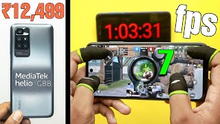 Redmi 10 Prime BGMI Test ⚡ Heating, Max Graphics, FPS Meter 🥵 MediaTek Helio G88 Gaming Review