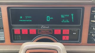 Let’s Check Out the Vacuum-Florescent Digital Display on the 1987 Cadillac Eldorado!