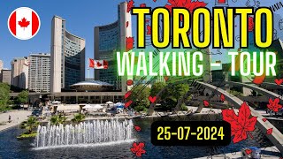 Walking tour Toronto Canada - From Dundas Square to Nathan Square #travel #walking