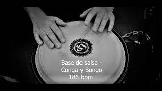 BASE DE SALSA - CONGA, BONGO Y GUIRO (BPM 186)