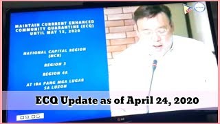 WATCH ANNOUNCEMENT on ECQ in NCR, Region 3 & 4