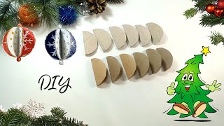 Zrób z rolek po papierze bombki na choinkę 🎄Święta Bożego Narodzenia 🎄Recykling♻️ DIY