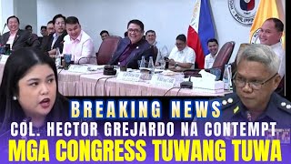 COL. GREJARDO KINONTEMPT, CONGRESS TUANG TUWA PA