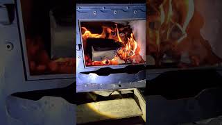 village winter night's Uniq love : wooden stove flames slow motion #woodenstove #slowmotion #flame