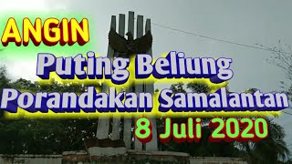 Samalantan diporandakan Angin Puting Beliung