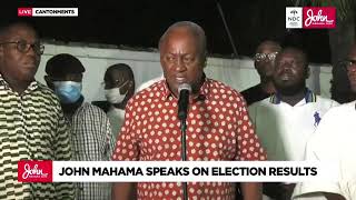 John Mahama spoke out after the 2020 election against the EC