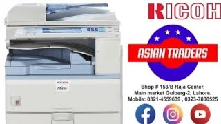 Ricoh MP 3351 2851 Quick Review Paper Jam or Sp Modes Setting Error/Toner Refill By Asian Traders