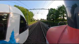 360° graden [5.2K] Cabinerit, Führerstandmitfahrt: Oldenzaal - Hengelo.