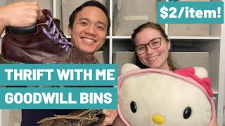 Thrift With Me at the Goodwill BINS for POSHMARK and EBAY! Goodwill Outlet Haul | Thrifting Haul