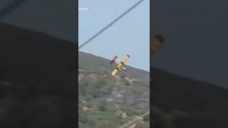 ‼️ Un avión se estrella en la isla griega de Eubea cuando luchaba contra los incendios #ultimahora