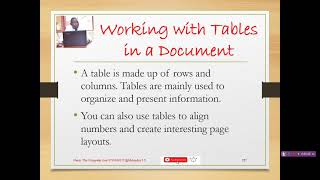 NC Senior One Lesson 51 Working with Shapes, Headers, Footers, Tables, Printing a document