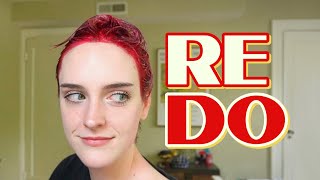 dyeing my hair red (one more time....)