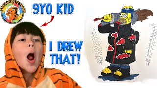 9yo Autistic Savant Draws - Homer Akutsuki | The Simpsons