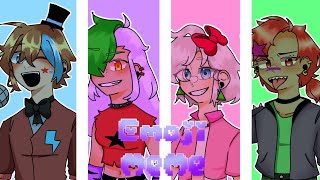 Emoji meme ||The Glamrock animatronics (Human ver)|| FNAF: Security Breach