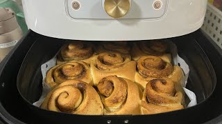 Cinnamon roll 肉桂卷 || air fryer 🥯