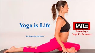 Yoga Performance | We- The Time Travellers #Yoga #youtubeshorts #youtube #yogagirl