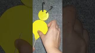 #how to make  honeybee for kids# honeybee toturial#creavity  #ytshorts #viralvideo#diy@ #yt#shorts