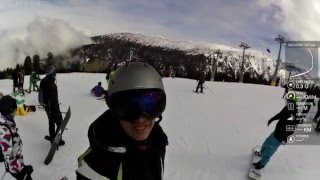 Bansko adventure park skiing  (eos thessalonikis ski team) Garmin virb elite