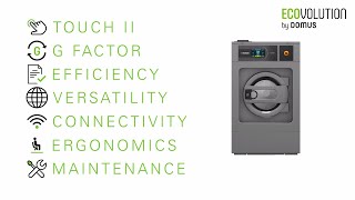 Domus Frontal Loading Washer Extractors | www.domuslaundry.com | #professionallaundry