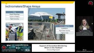DFI47 MSSP Trade Expo: Geo-Instruments - Support of Excavation Monitoring: What's in the toolbox?