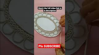 DIY Lippan art on mirror || Old Mirror Makeover #shorts #ytshort