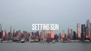 Setting sun NYC in 4K