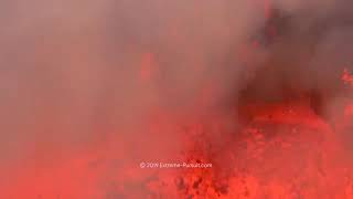 Volcán entra erupción