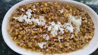 पौष्टीक गुळातले गोड मूग | Sweet Moog Recipe | Gulatale God Hirve Moog | #healthy