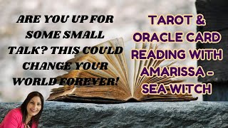 Are you up for some small talk? This could change your world FOREVER! 🌍📙💜😎