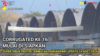 👷 Tengok Kesibukan Proyek Jembatan Pandansimo Semua area di geruduk u/ kejar target / 14 Agst 2024