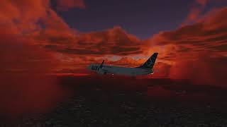 Climb, cruise and land in EPGD - Xplane11 737-800 Zibo