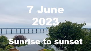 Sunrise to sunset on 7 June 2023 | 4K | Timelapse