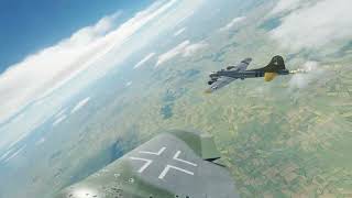 Taking out a group of B17s with a BF-109 in DCS (VR RTX 4090)