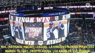 NHL (NATIONAL HOCKEY LEAGUE) l LA KINGS VS FLORIDA PANTHERS l MARCH 2022 l CRYPTO ARENA, LOS ANGELES