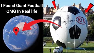 😱I Found Giant OMG Football In Real life?🤯On GoogleEarth and Googlemaps🌍@Universal-s2z#viralshort