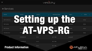 Setting up the AT-VPS-RG