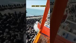 🔴AKIBAT CUACA BURUK KAPAL TANKER TERDAMPAR#kapaltanker