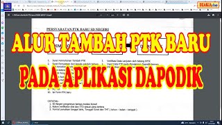 Cara Tambah PTK Baru Pada Aplikasi Dapodik