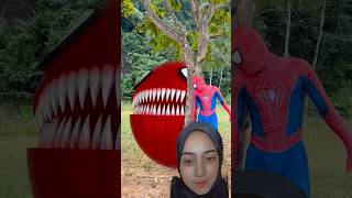 Spiderman is being chased by a monster #spiderman #sirenhead #comedy #funny #funnyvideo