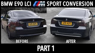 NEW REAR BUMPER?! | E90 BMW M Sport LCI Conversion DIY PART 1