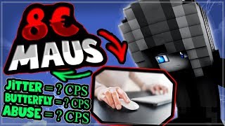 Mit 8€ MAUS in BEDWARS: Abusen, Butterflyen und Jittern? [Billig-Maus im TEST!]