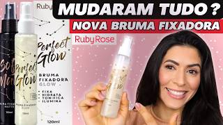 NOVA BRUMA FIXADORA RUBY ROSE : Como Usar, Benefícios, Diferenças antiga x nova  | Make com Lari