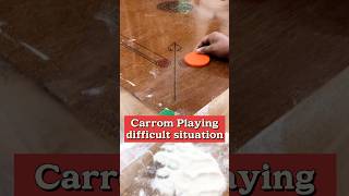 Carrom playing in difficult situation | #carrom #bigcarromboard #viralshort #challenge