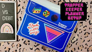 Mini Trapper Keeper planner: setting it up as a budgeting and savings challenge binder 💙