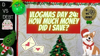 Vlogmas Day 24: how much did I end up saving with the Scratchmas savings challenges?