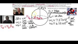 Rotational Dynamics and Kinematics Example Question