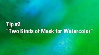 Masking Fluid vs Masking Tape to Mask a Watercolor | Watercolour Tip 2