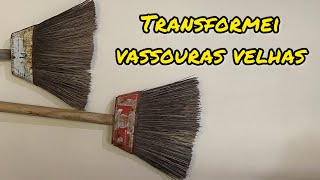 Do lixo ao luxo: Transformei vassouras velhas em um lindo ouriço decorativo