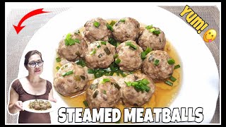 STEAMED MEATBALLS (Without steamer) ❤️ Easy Homemade Recipe / VLOG #8